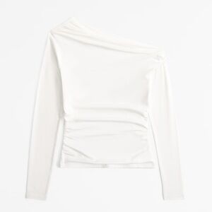 Abercrombie & Fitch Elegant White Off-Shoulder Top